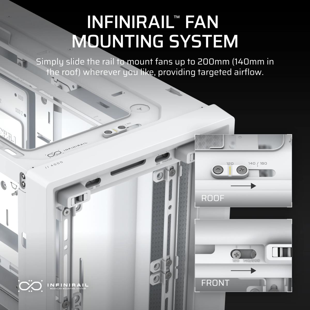 FRAME 4000D GAMING CASE E-ATX WHITE thumbnail