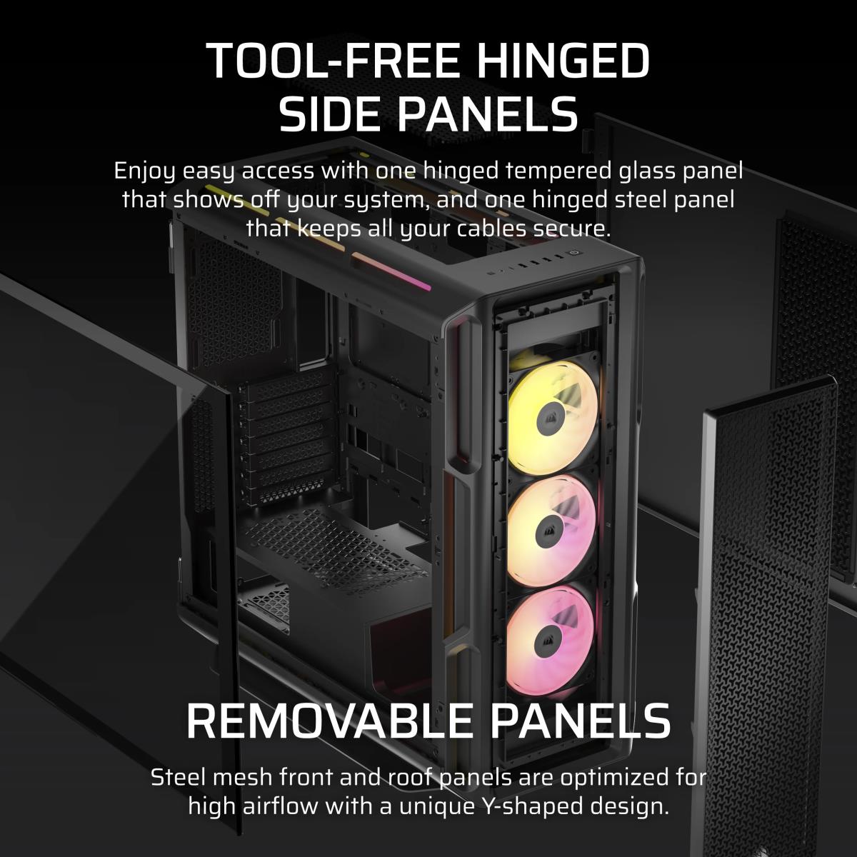 ICUE LINK 5000T LX RGB CASE E-ATX BL thumbnail