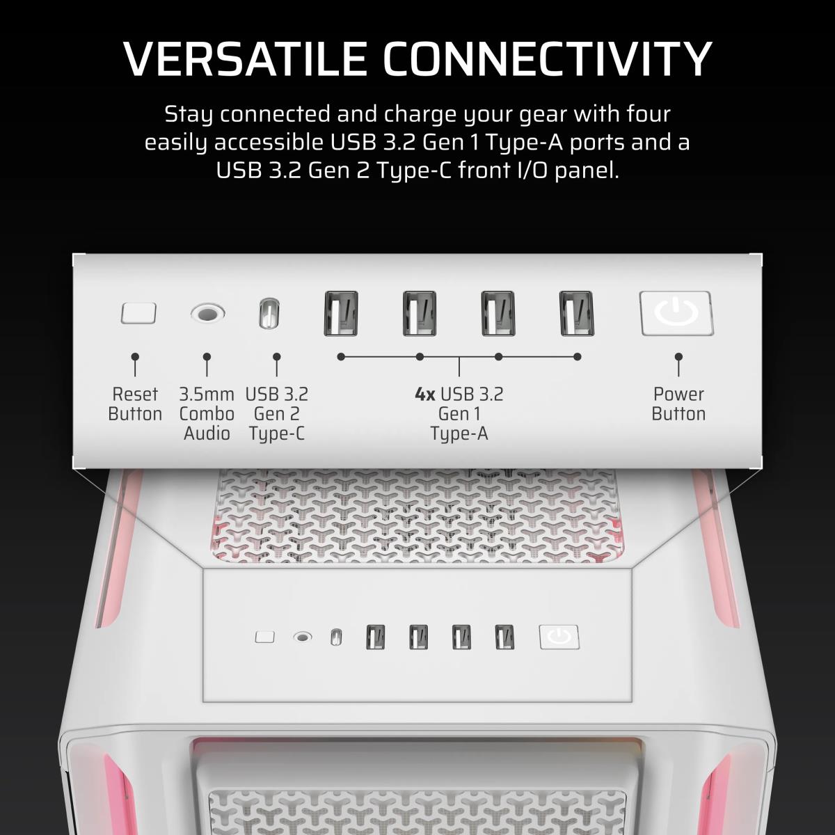 ICUE LINK 5000T LX RGB MID WHT thumbnail