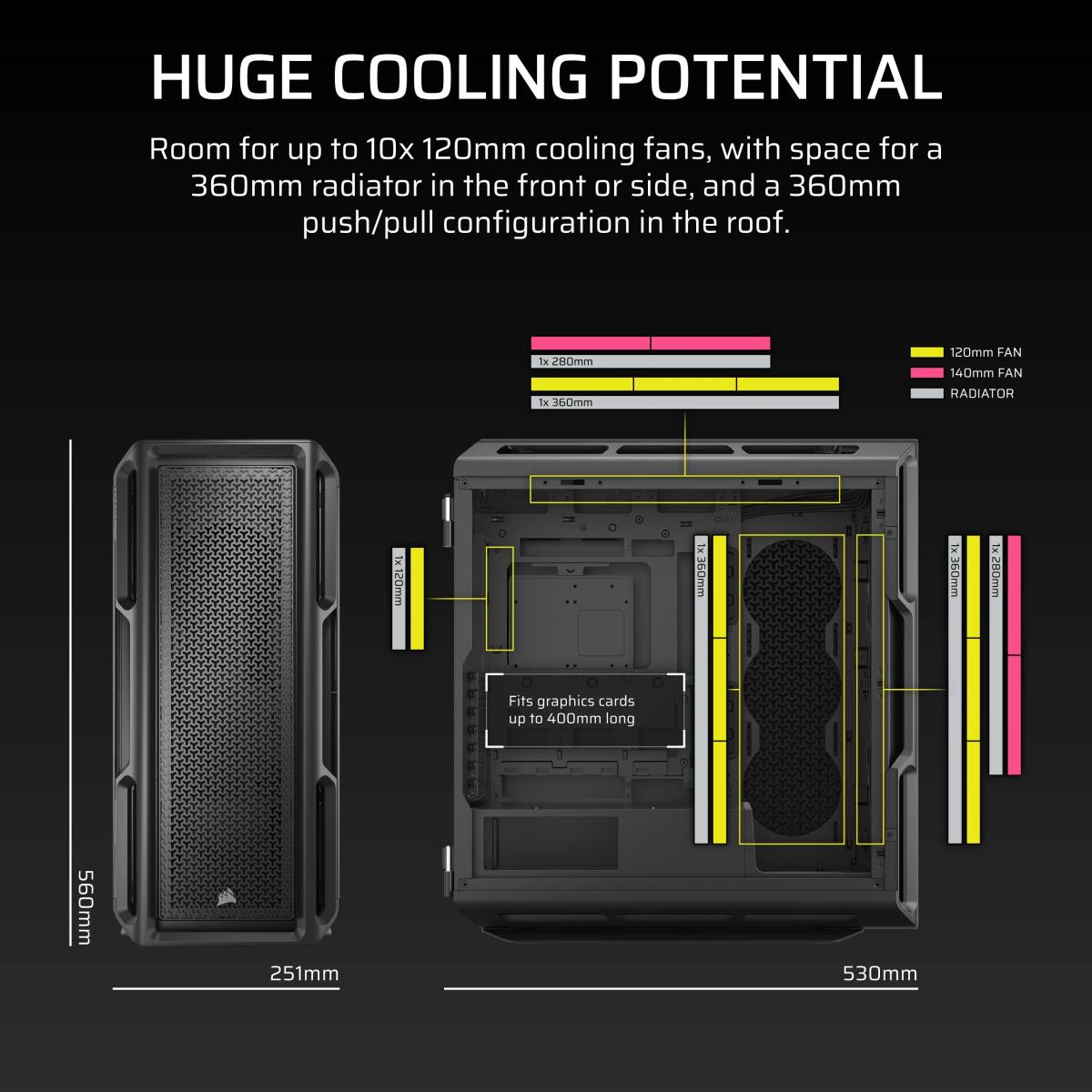 5000T MID TOWER BLACK thumbnail