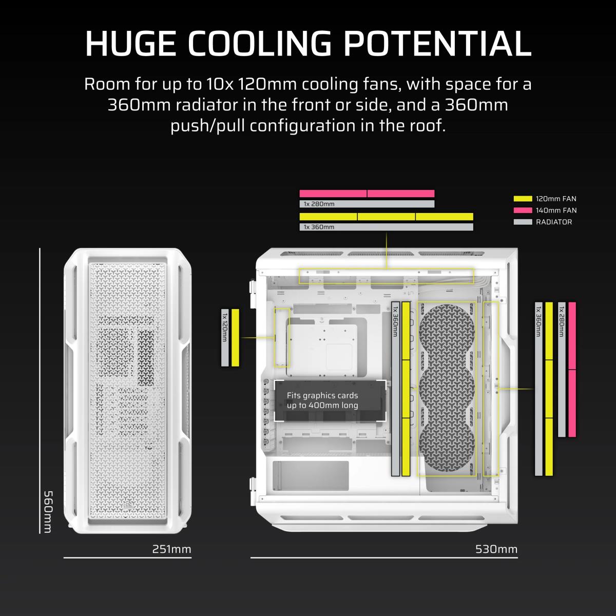 5000T MID TOWER WHITE thumbnail