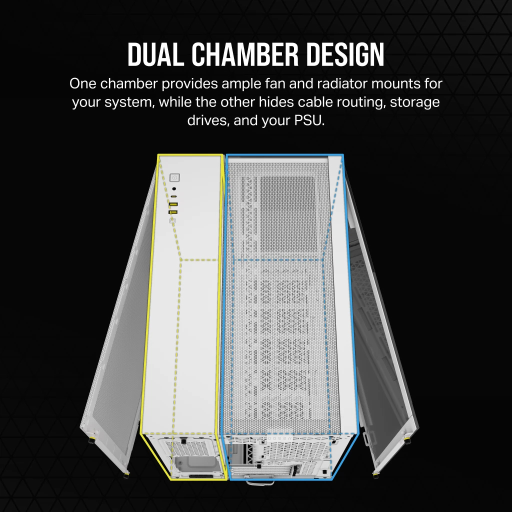 2500X DUAL CHAMBER CASE WHITE thumbnail