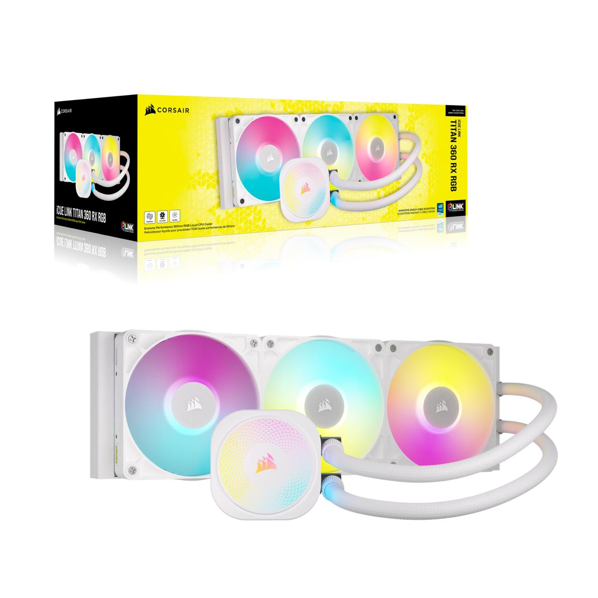 ICUE LINK TITAN 360 RX RGB COOLER WH thumbnail