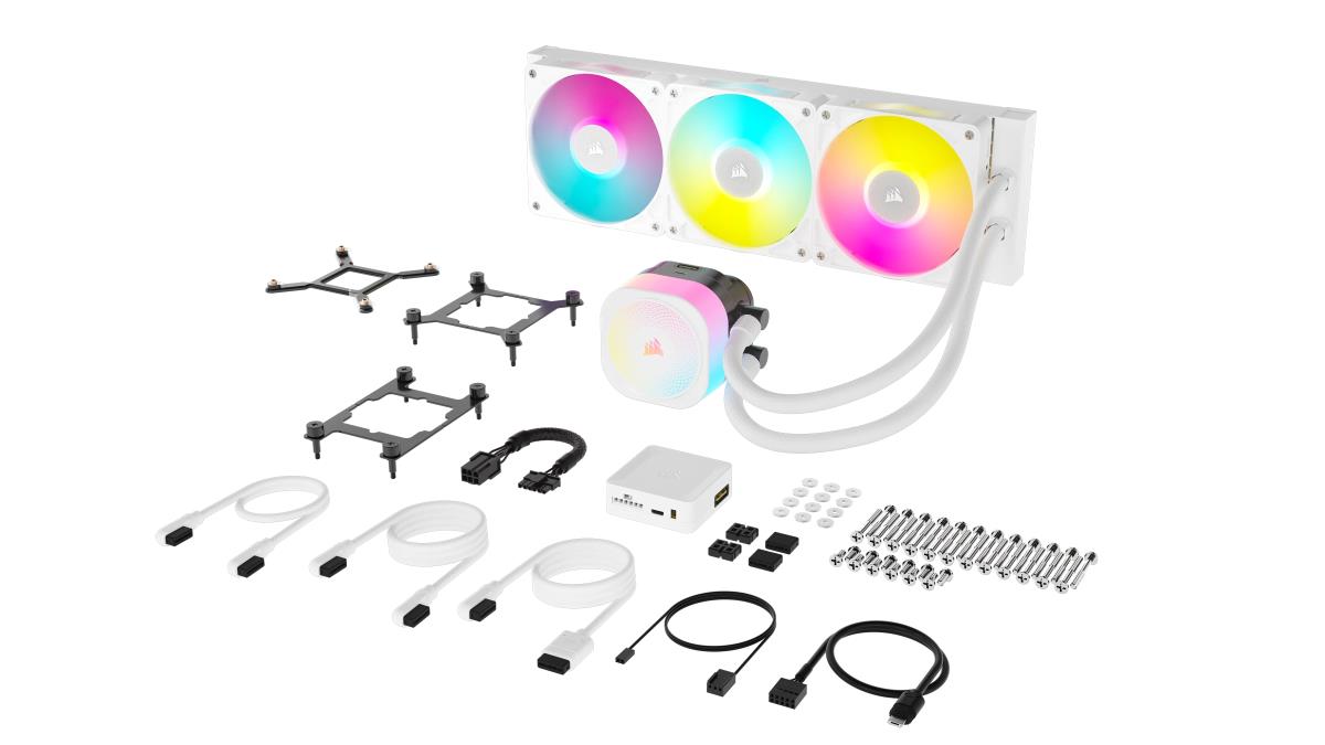 ICUE LINK TITAN 360 RX RGB COOLER WH thumbnail