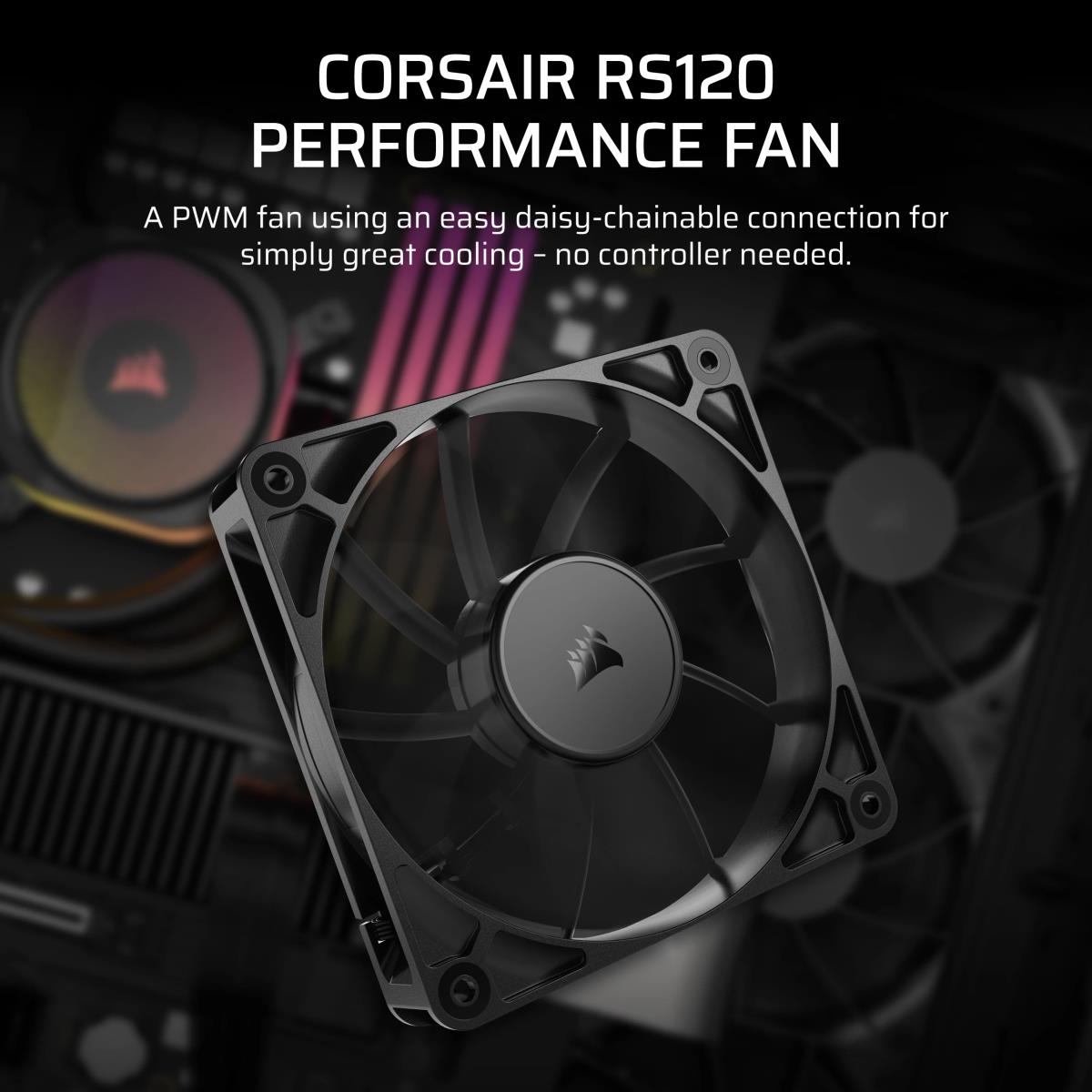 RS120 PWM 12CM CASE FAN 2100 RPM BLA thumbnail