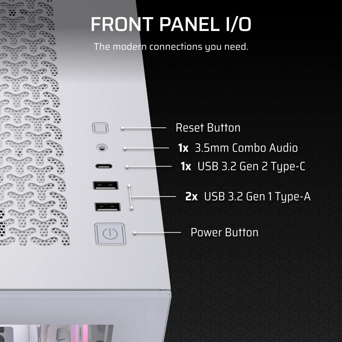 3500X RS-R ARGB MIDTOWER PC CASE WT thumbnail