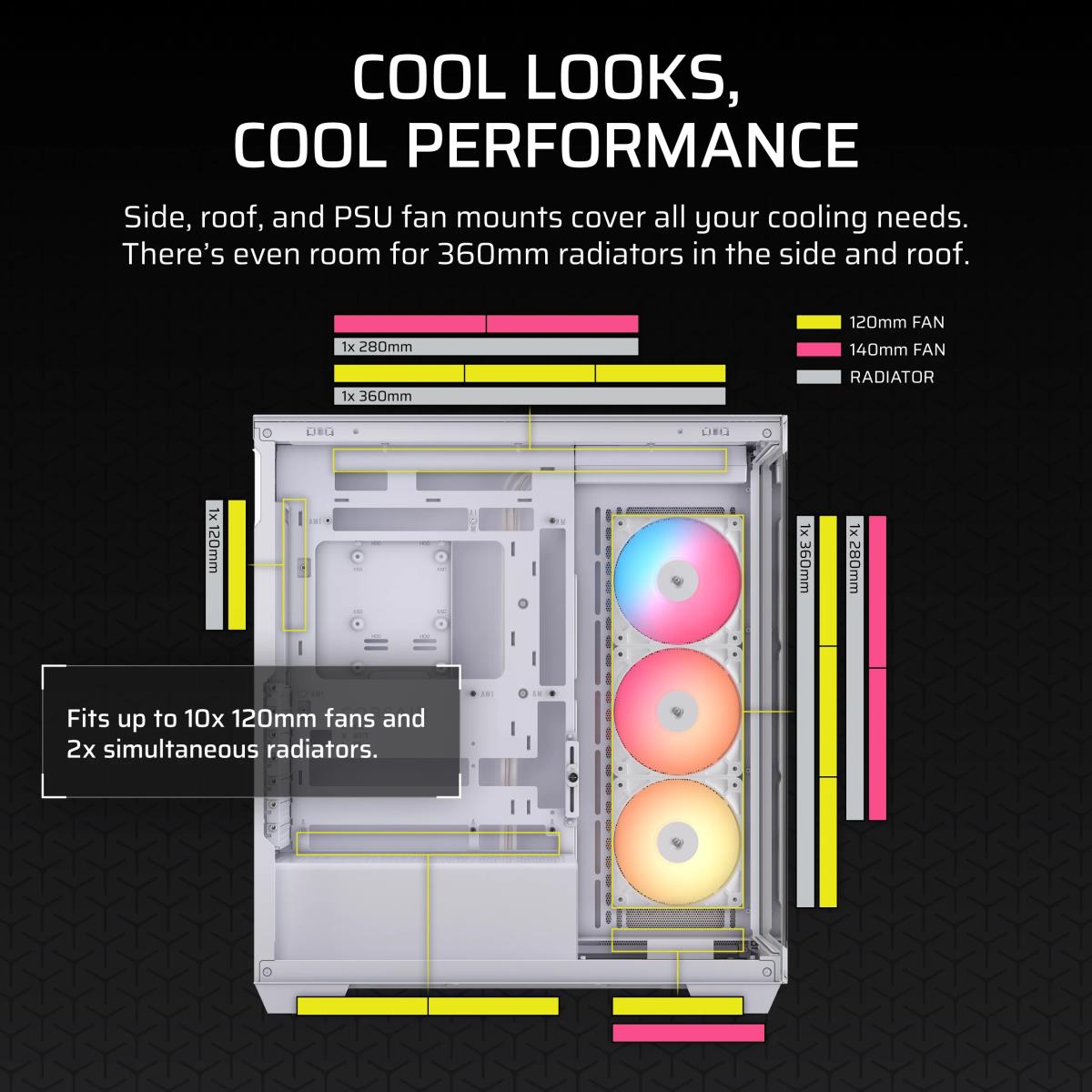 3500X RS-R ARGB MIDTOWER PC CASE WT thumbnail