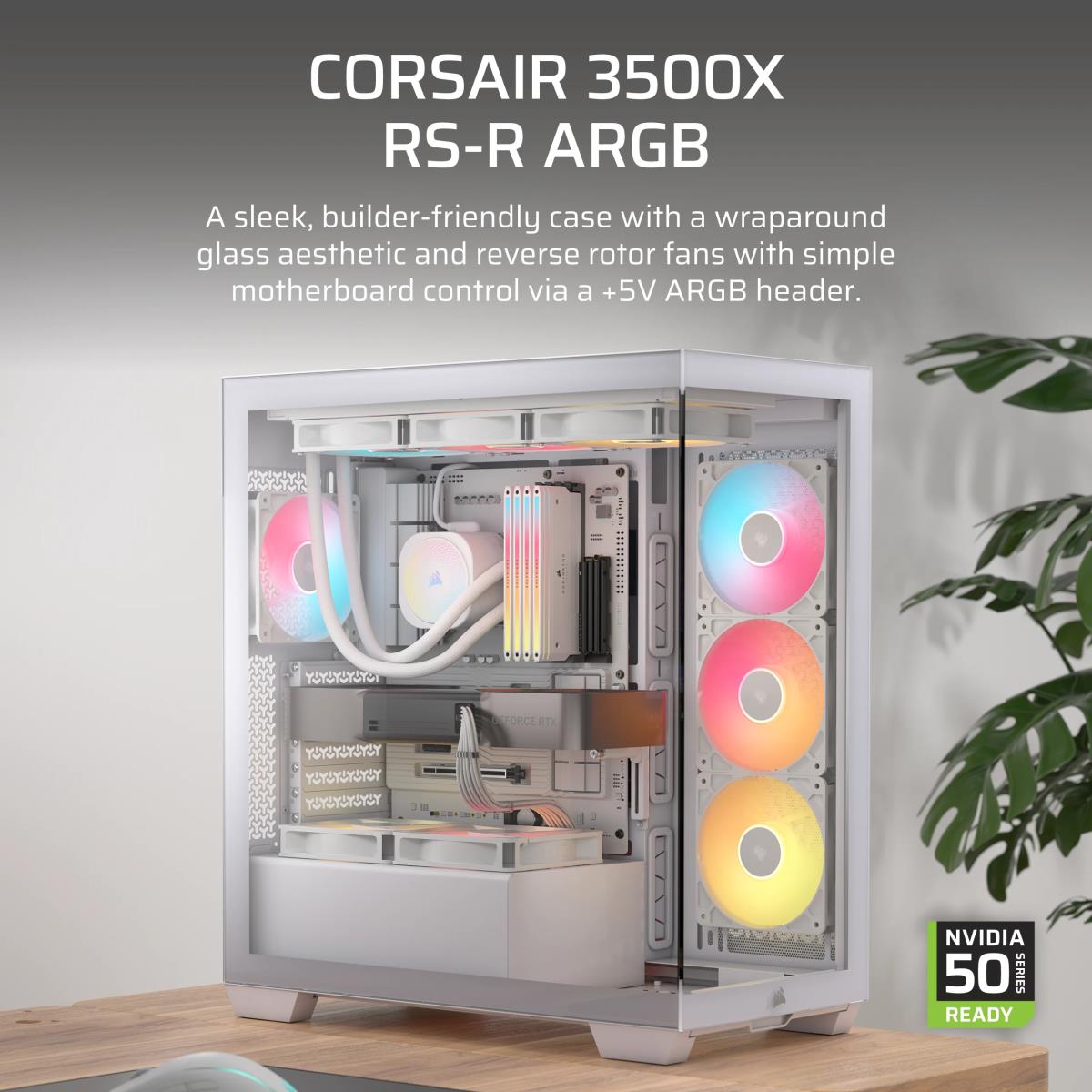 3500X RS-R ARGB MIDTOWER PC CASE WT thumbnail