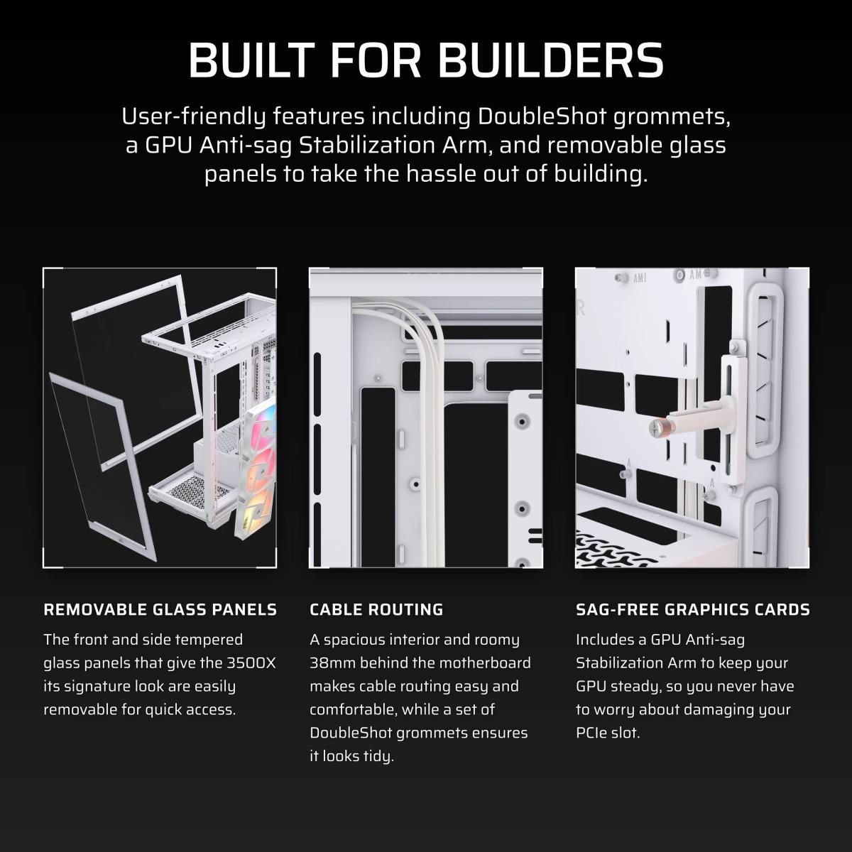3500X RS-R ARGB MIDTOWER PC CASE WT thumbnail