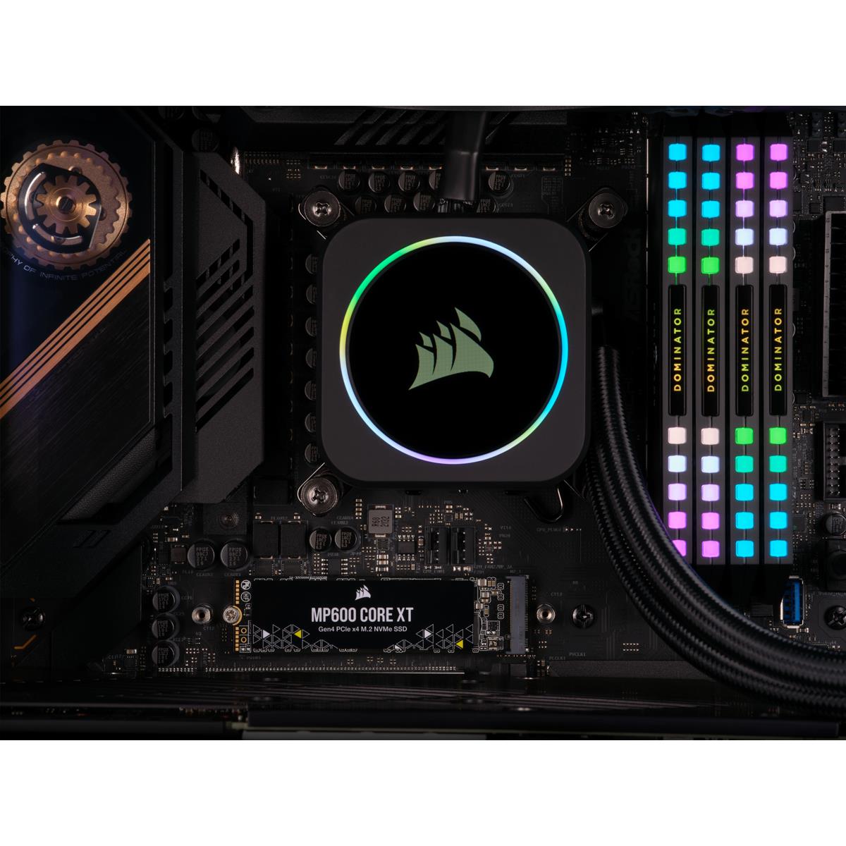 EU Product - SSD    4TB CORSAIR  M.2  PCI-E   NVMe Gen4 MP600 CORE XT retail thumbnail