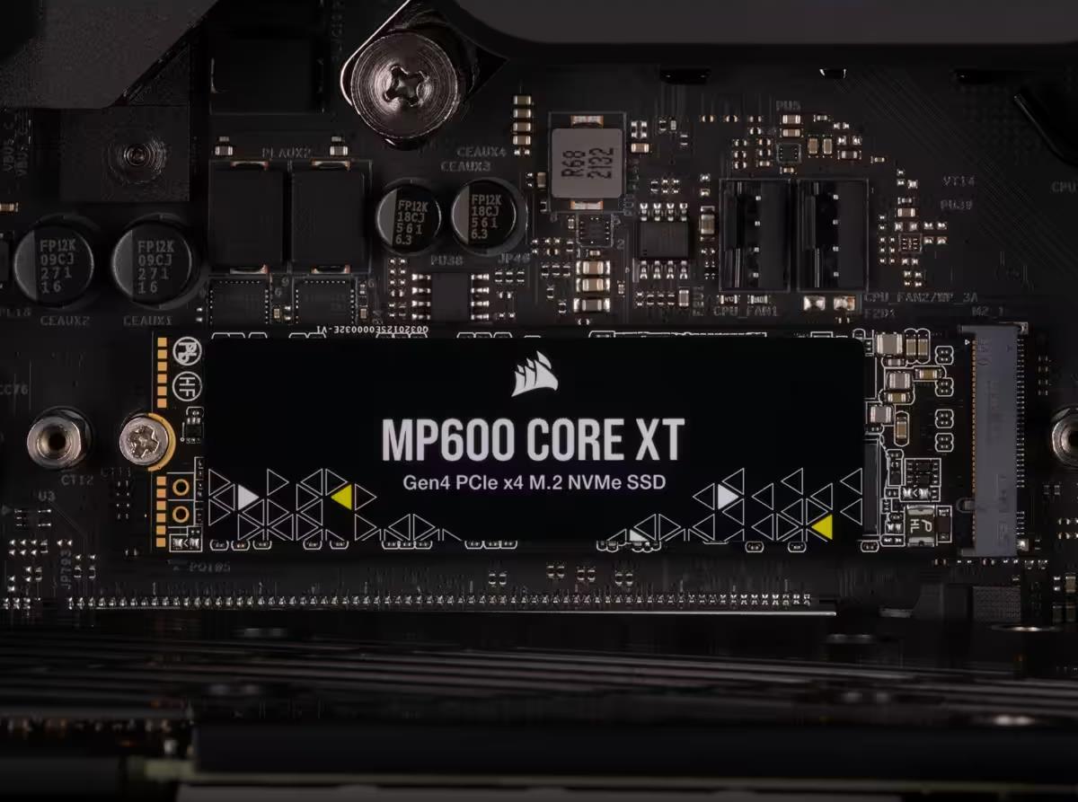 EU Product - SSD    4TB CORSAIR  M.2  PCI-E   NVMe Gen4 MP600 CORE XT retail thumbnail