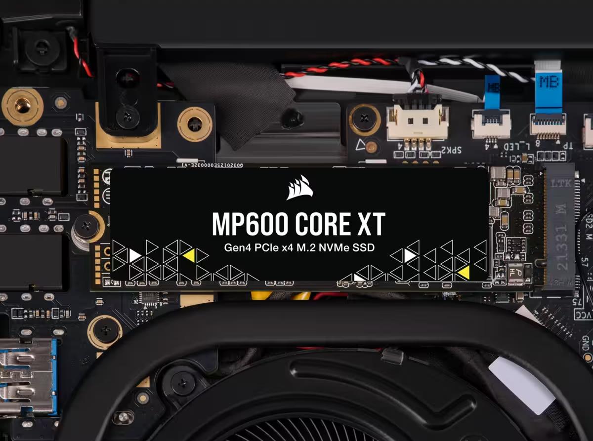 EU Product - SSD    4TB CORSAIR  M.2  PCI-E   NVMe Gen4 MP600 CORE XT retail thumbnail