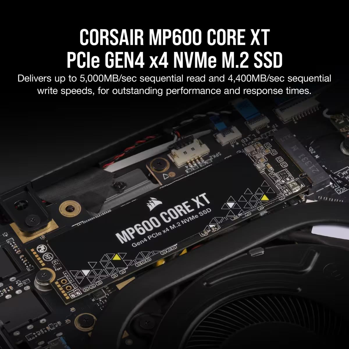 EU Product - SSD    4TB CORSAIR  M.2  PCI-E   NVMe Gen4 MP600 CORE XT retail thumbnail