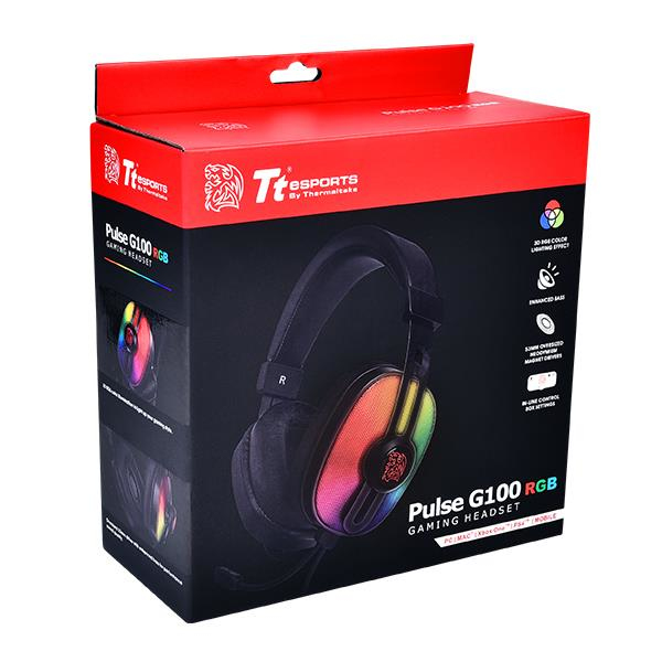 Thermaltake Pulse G100 Headset Head-band 3.5 mm connector Black thumbnail