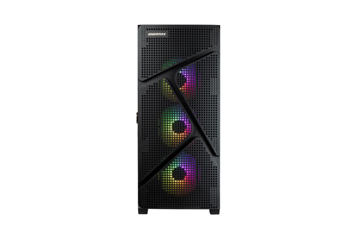 EU Product - Pc Case - Marbleshell Ms21 ArGB Tempered Glass Mini-tower - Black thumbnail