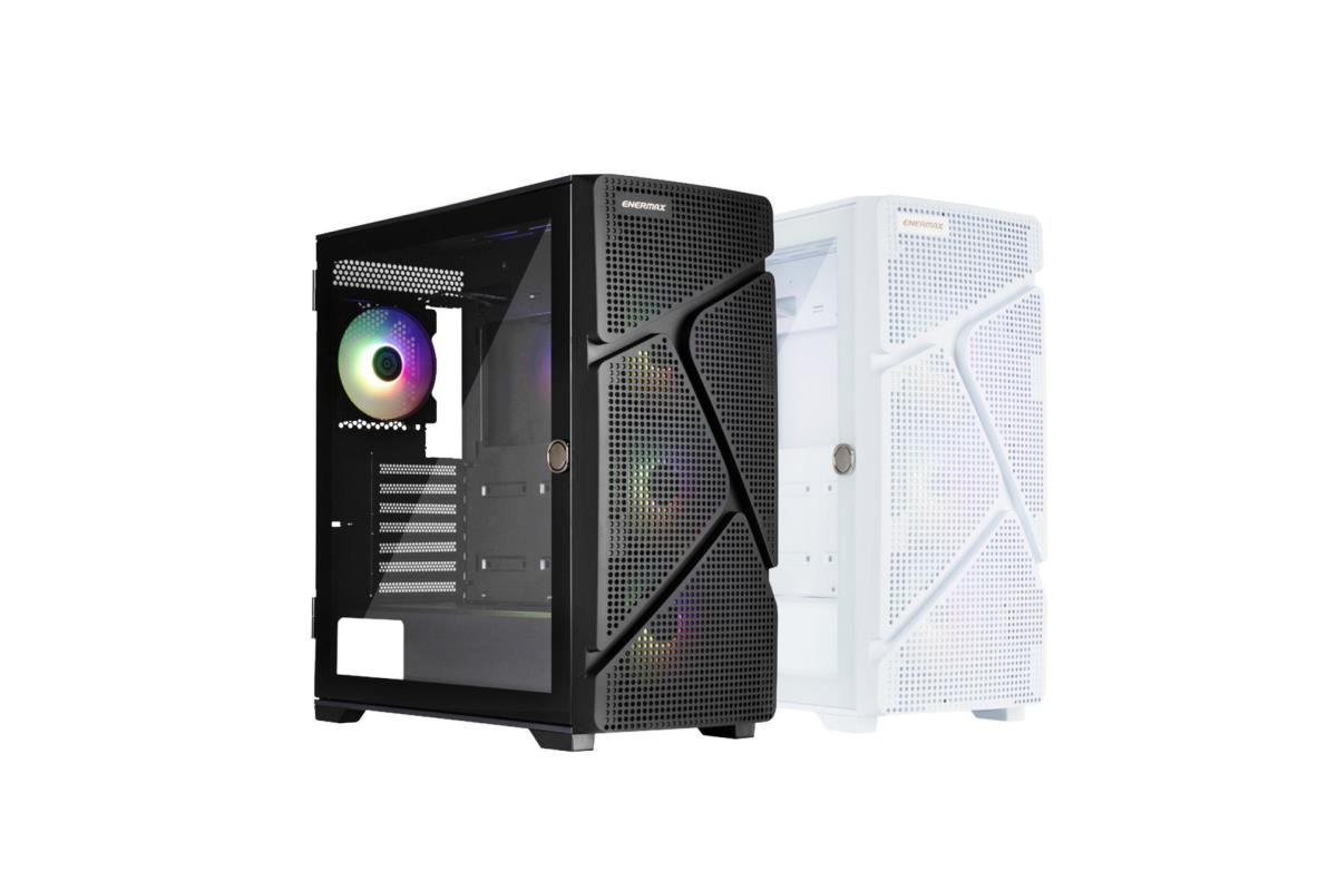EU Product - Pc Case - Marbleshell Ms21 ArGB Tempered Glass Mini-tower - Black thumbnail