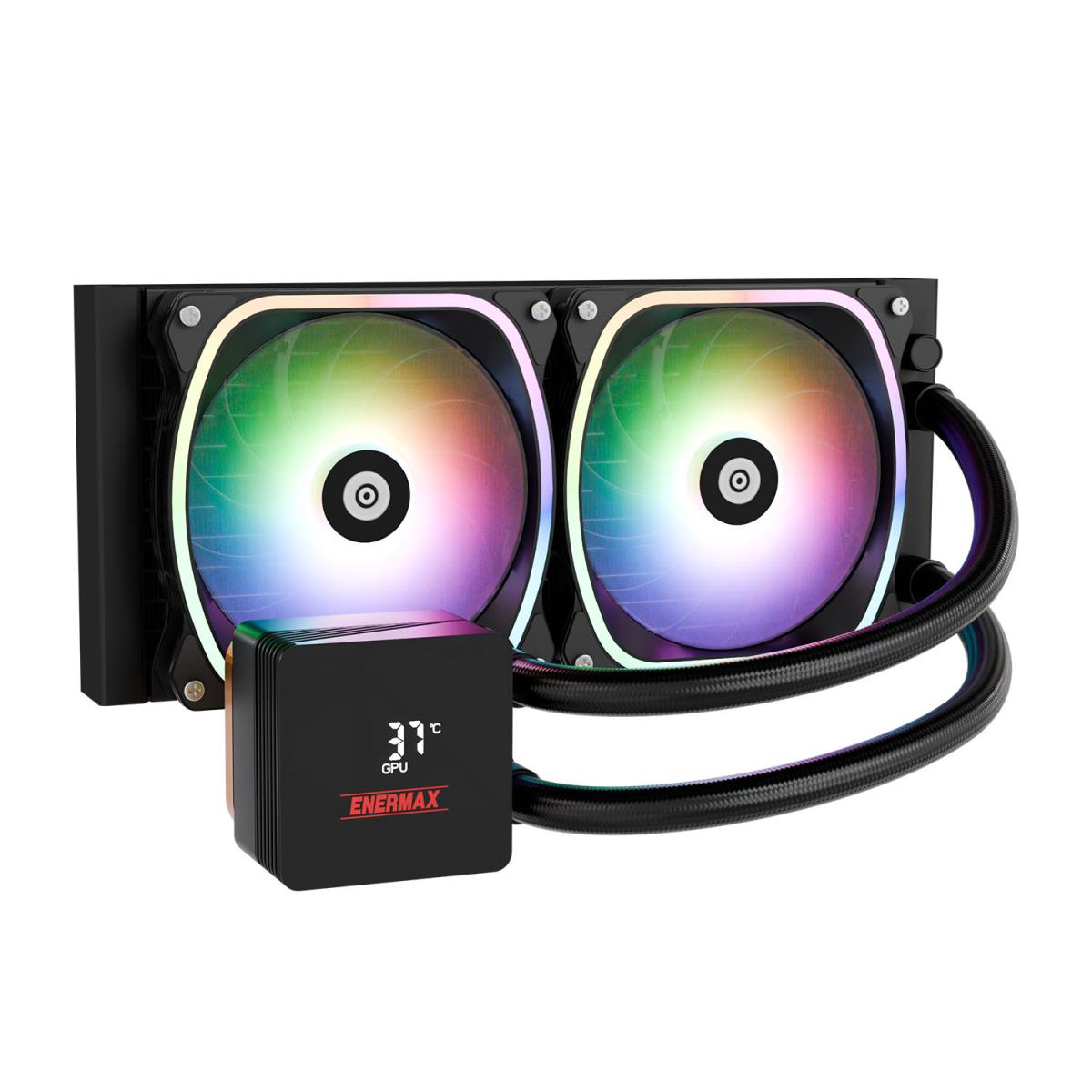 EU Product - Liquid CPU Cooler Aquafusion II 240mm ARGB Black thumbnail