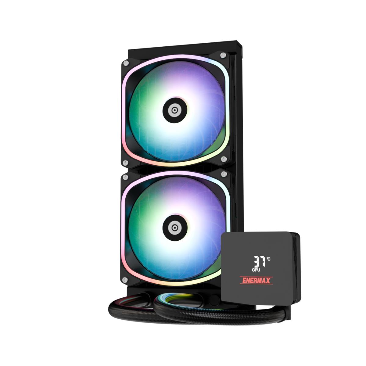 EU Product - Liquid CPU Cooler Aquafusion II 240mm ARGB Black thumbnail