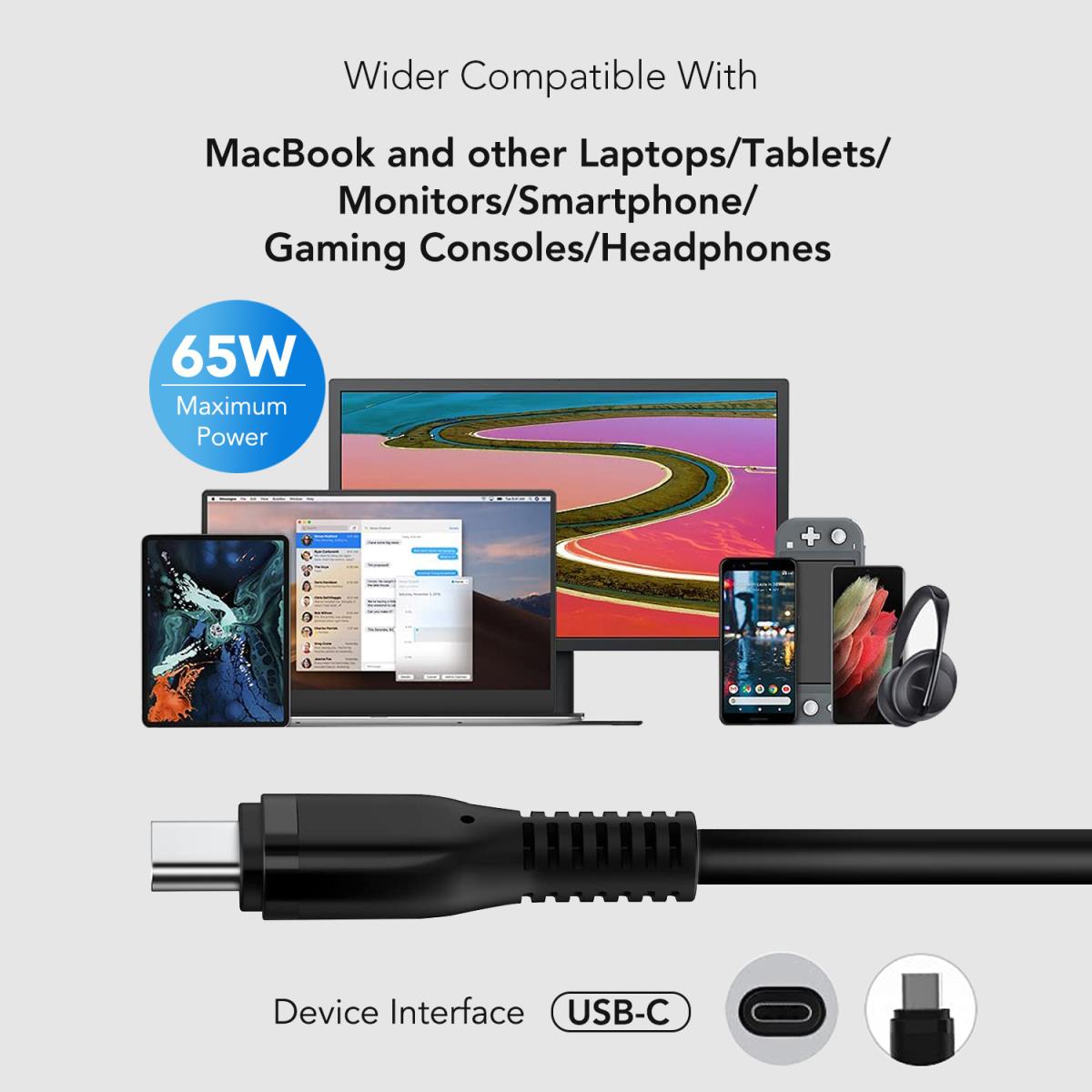 Origin 65W USB-C Adapter with UK Cable thumbnail