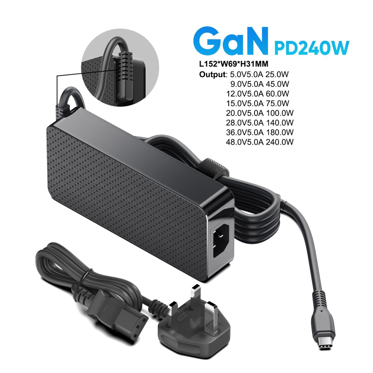 Origin 240W USB-C Adapter with UK Cable thumbnail