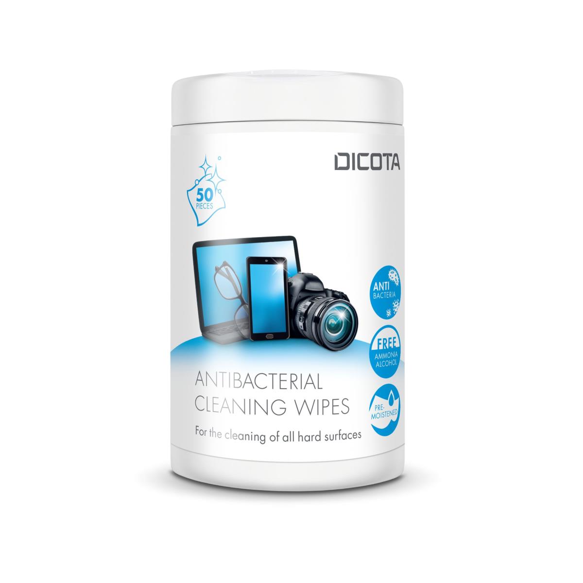 Antibacterial Surface Cleaning Wipes Tub 50 Pieces thumbnail