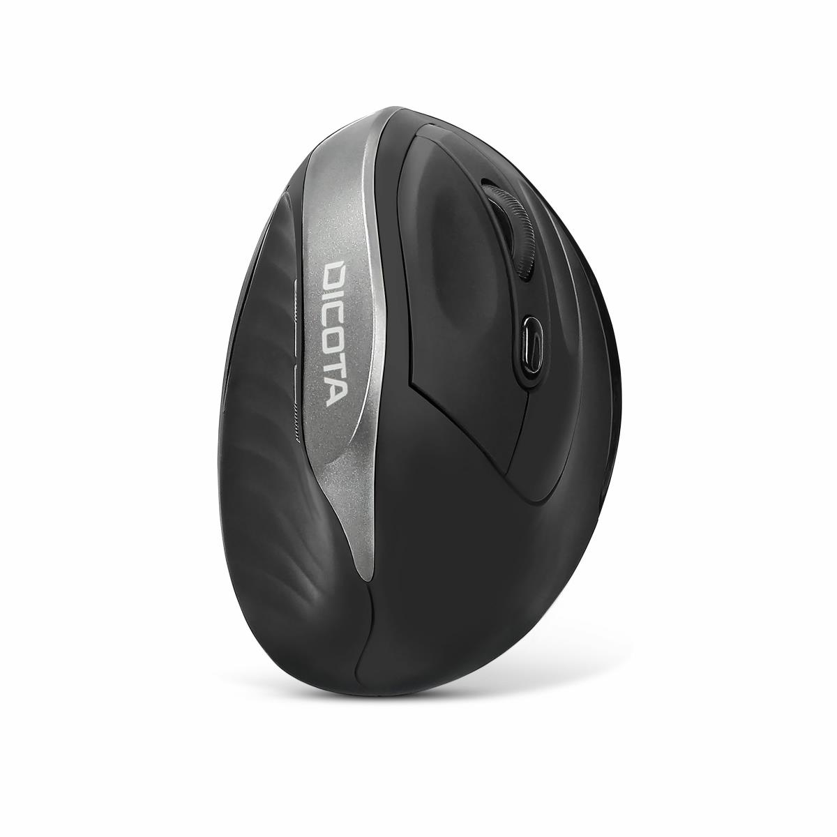 Relax - Mouse - ergonomic - right-handed - 5 buttons - wireless - USB wireless receiver - black thumbnail