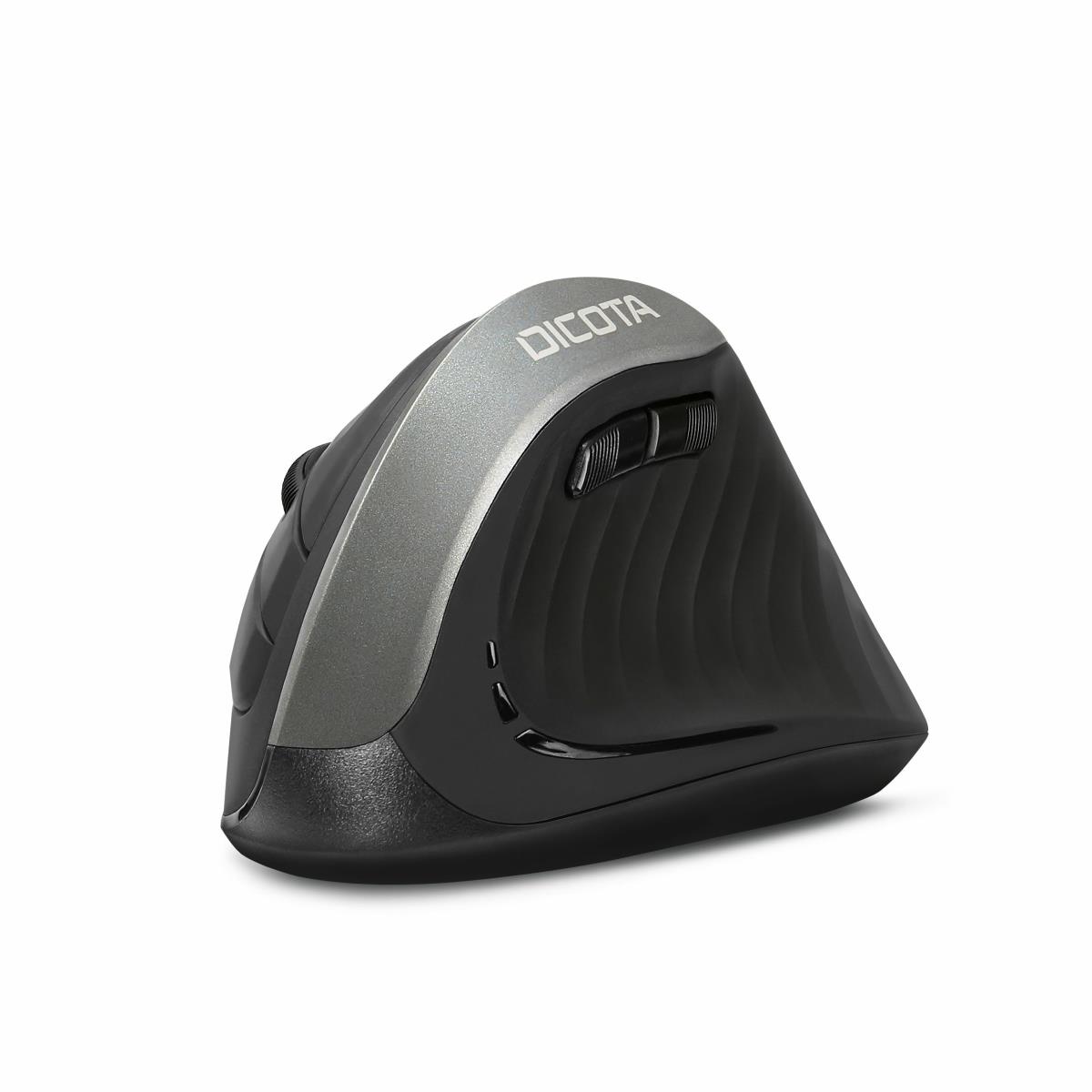 Relax - Mouse - ergonomic - right-handed - 5 buttons - wireless - USB wireless receiver - black thumbnail