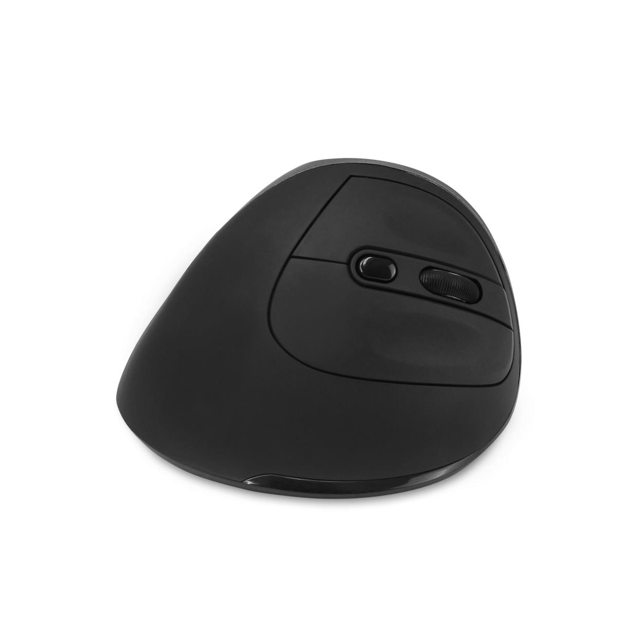 Relax - Mouse - ergonomic - right-handed - 5 buttons - wireless - USB wireless receiver - black thumbnail