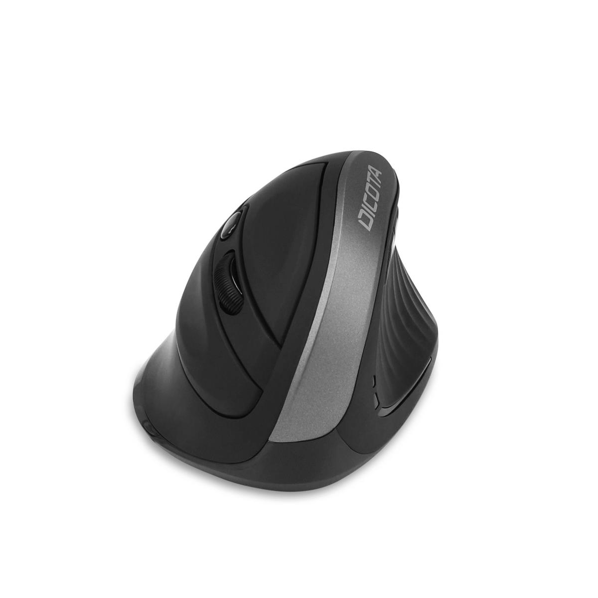 Relax - Mouse - ergonomic - right-handed - 5 buttons - wireless - USB wireless receiver - black thumbnail
