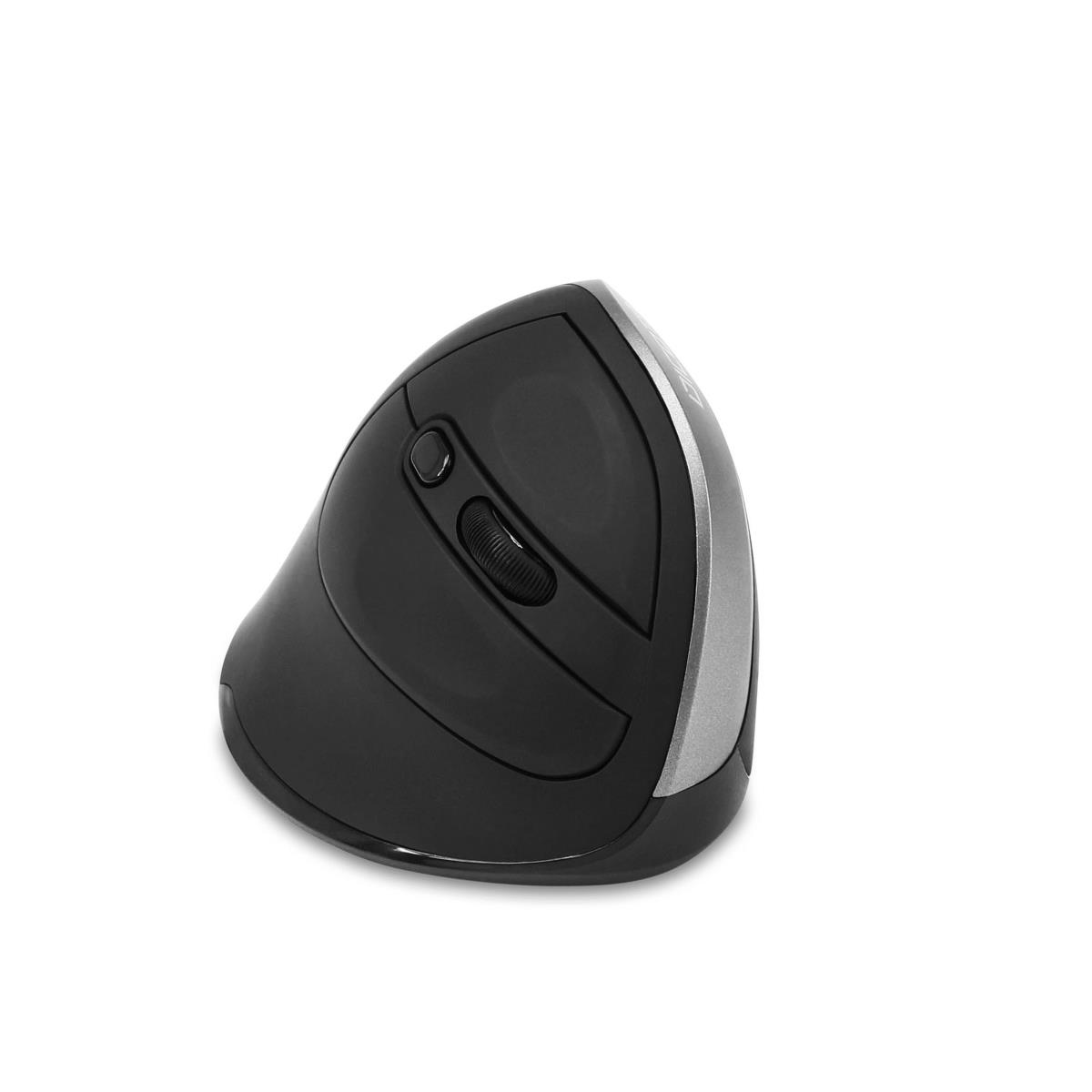 Relax - Mouse - ergonomic - right-handed - 5 buttons - wireless - USB wireless receiver - black thumbnail