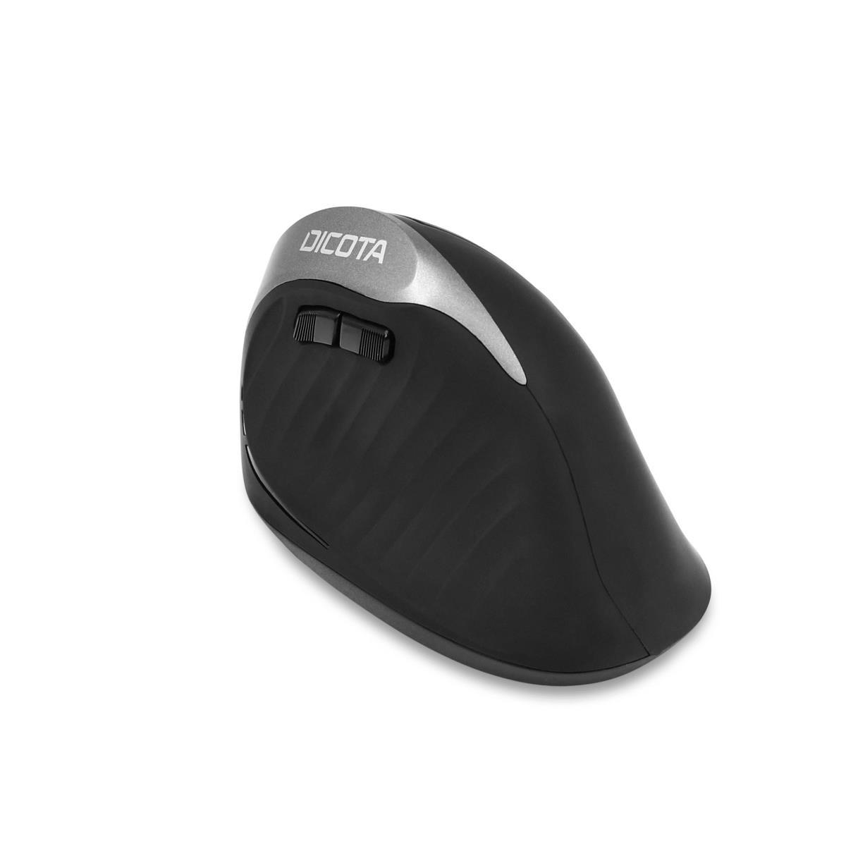 Relax - Mouse - ergonomic - right-handed - 5 buttons - wireless - USB wireless receiver - black thumbnail