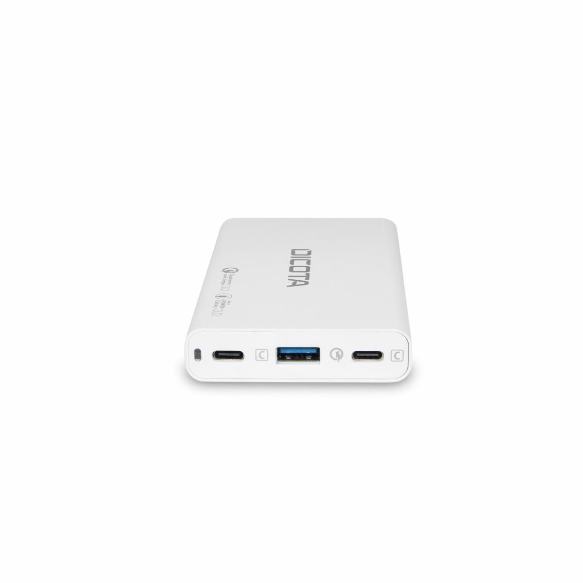 D32056 65W 3-Port USB-C/USB-A Fast Charging Power Adapter - White thumbnail