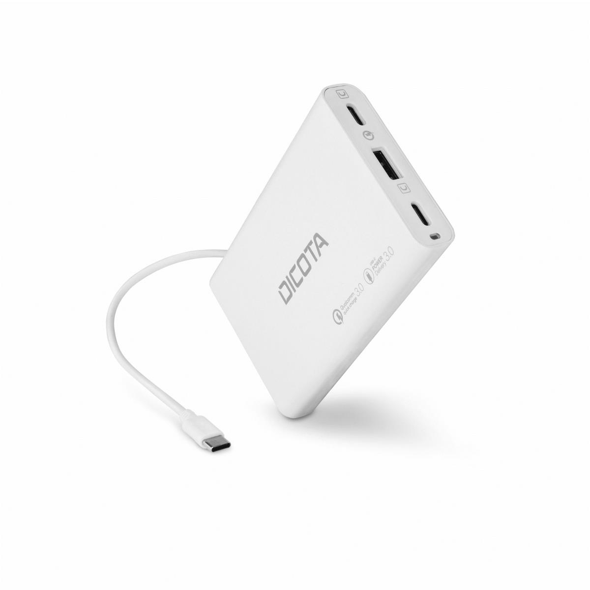 D32056 65W 3-Port USB-C/USB-A Fast Charging Power Adapter - White thumbnail