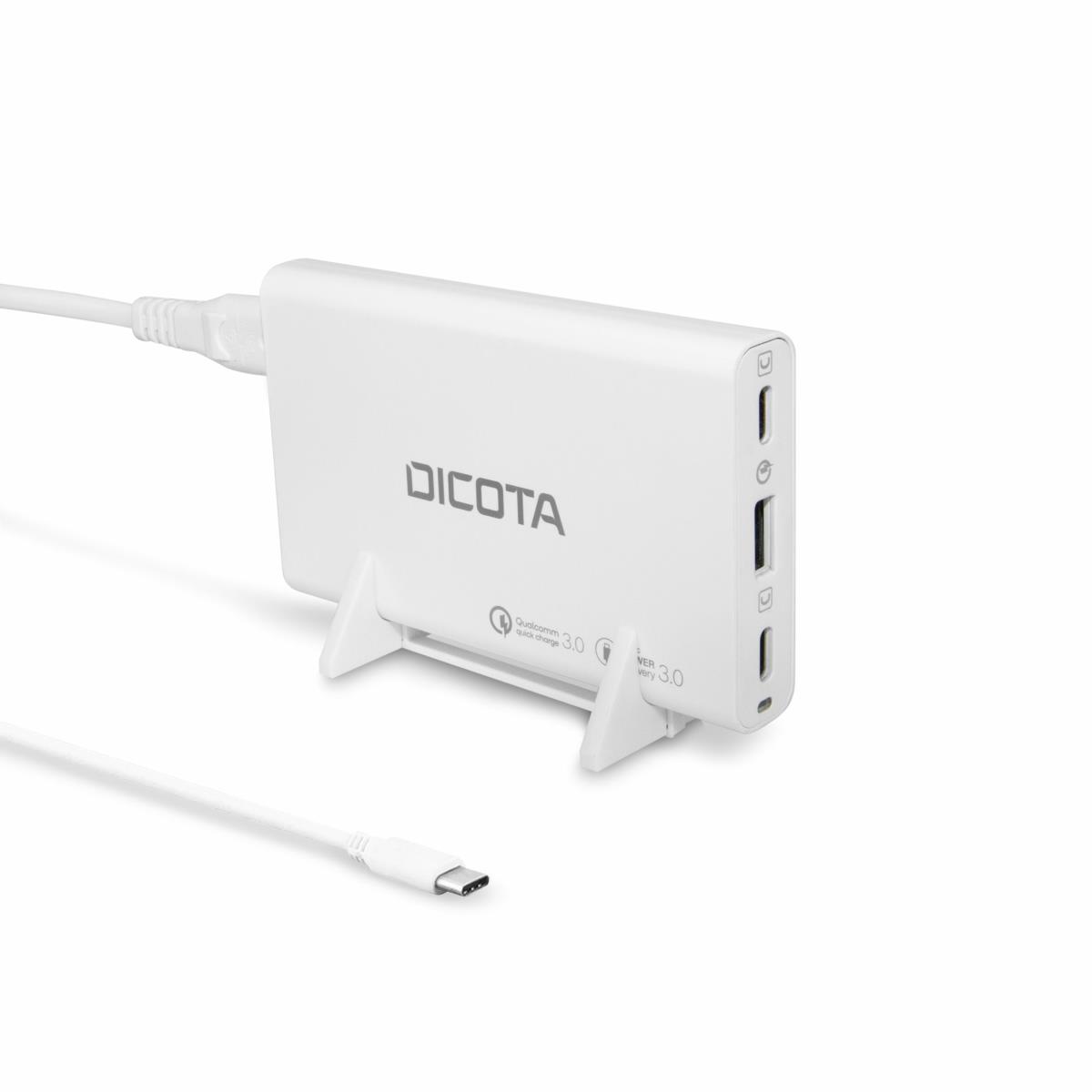 D32056 65W 3-Port USB-C/USB-A Fast Charging Power Adapter - White thumbnail
