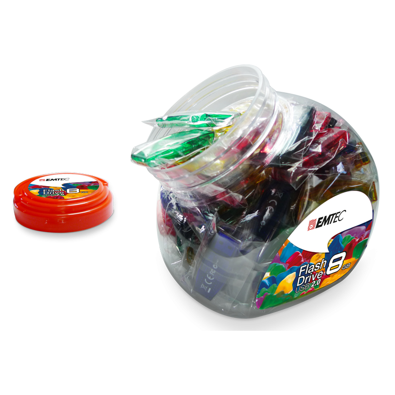 EU Product - USB2.0 C410 8GB Candy Jar 80 pces thumbnail