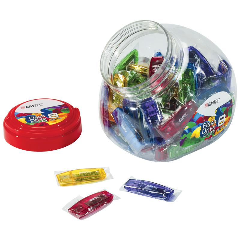 EU Product - USB2.0 C410 8GB Candy Jar 80 pces thumbnail