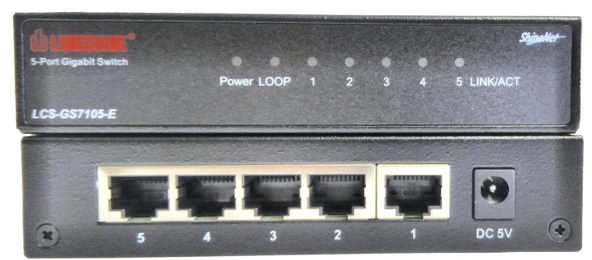 EU Product - Switch       Longshine LCS-GS7105-E           5*GE retail thumbnail