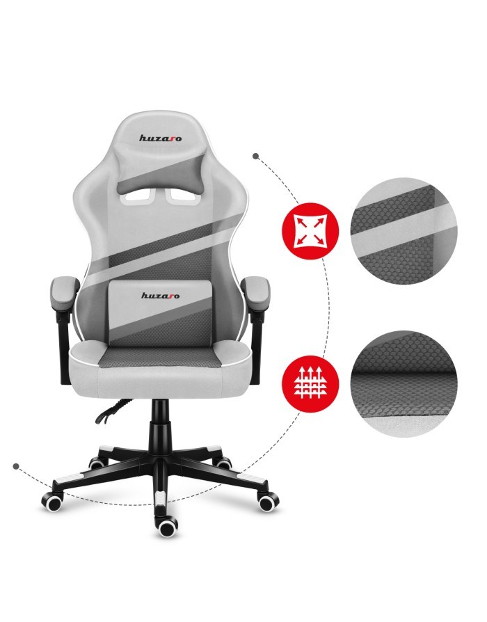 huzaro Gaming chair - Huzaro Force 4.4 White Mesh thumbnail