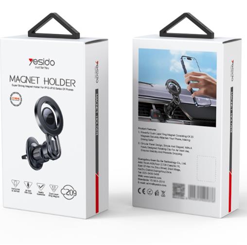 EU Product - MagSafe Phone Holder for Car Air Vent - Black thumbnail