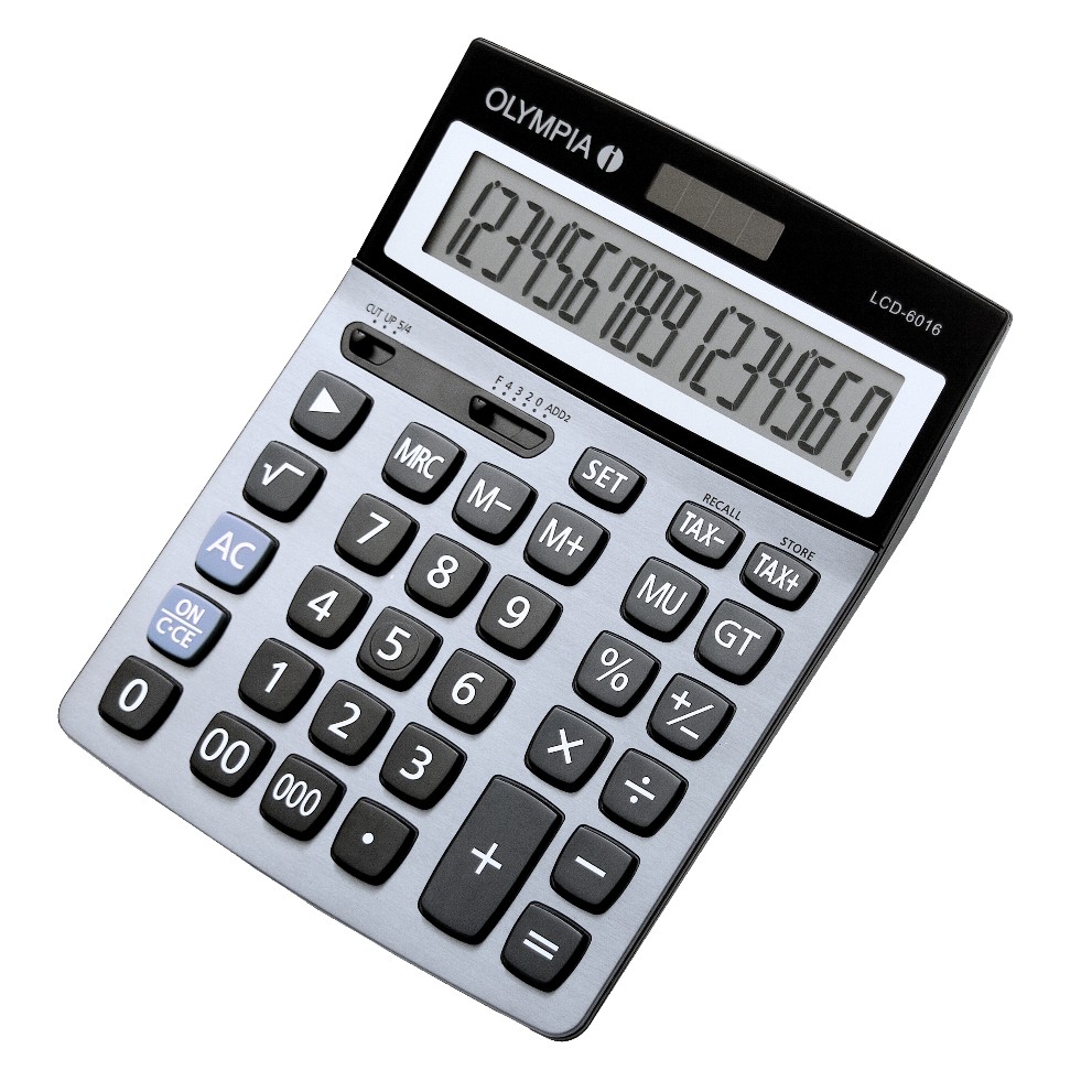 EU Product - Taschenrechner LCD-6016                       silber thumbnail
