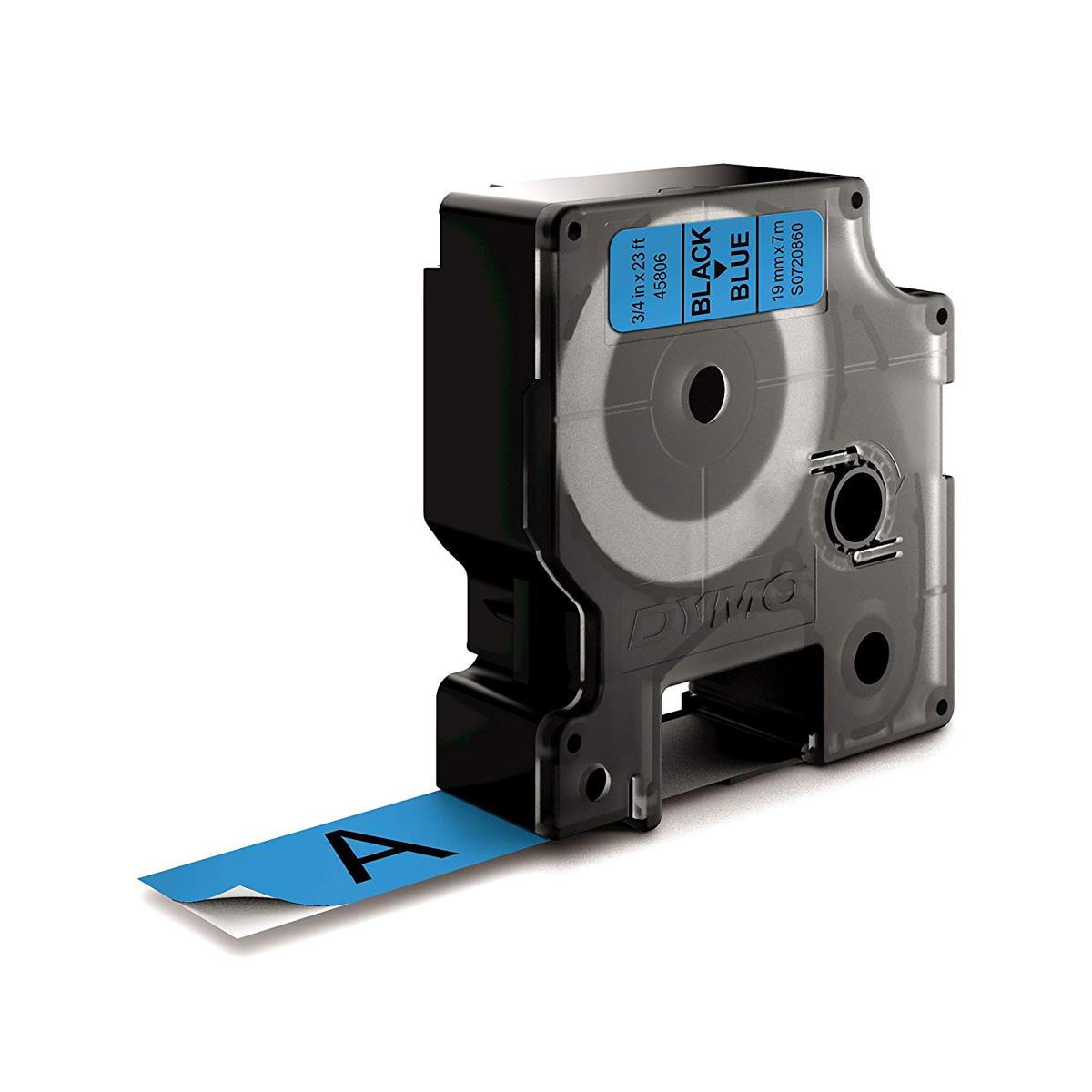 45806 19mm x 7m Black on Blue Tape thumbnail