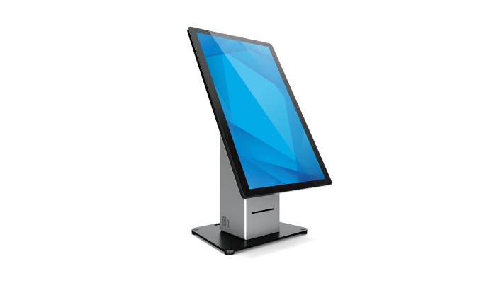 Wallaby Self-Service Countertop Stand with Meisong label and receipt printer, black thumbnail