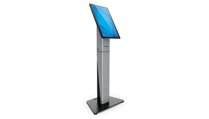 Wallaby Self-Service Floor Stand top with Meisong label and receipt printer, black (note: complete self-service floor stand requires floor base part E290363 sold separately) thumbnail