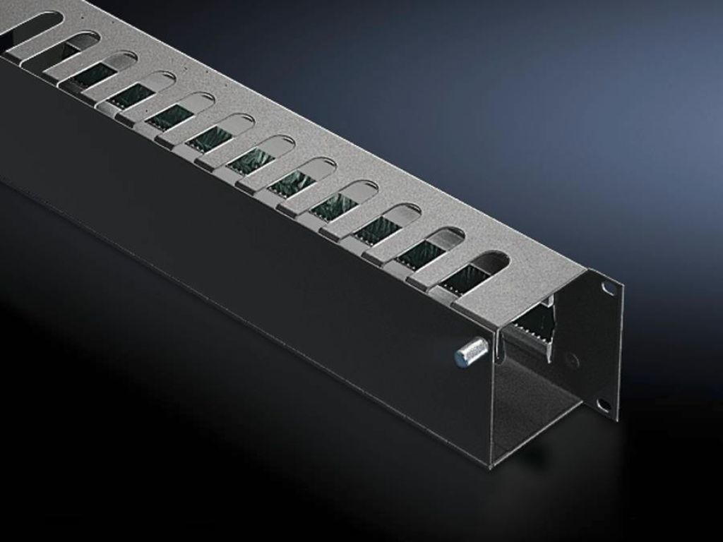 EU Product - Rangierpanel 2HE Frontklappe RAL 9005 thumbnail