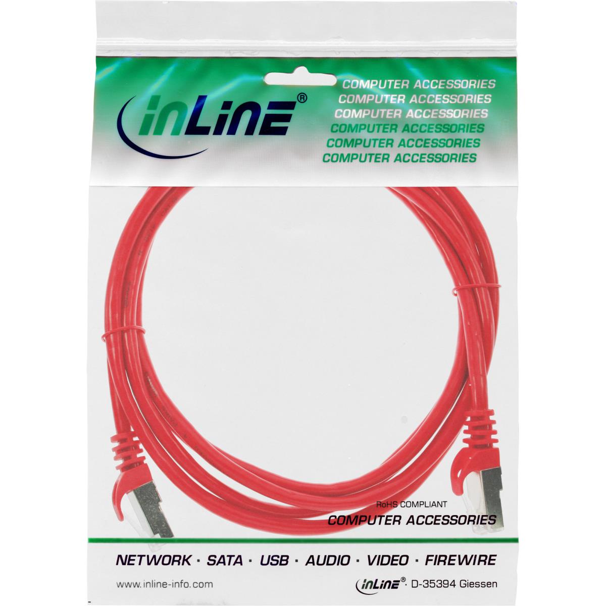 EU Product - - Patchkabel, SF/UTP, Cat.5e, rot, 3m thumbnail