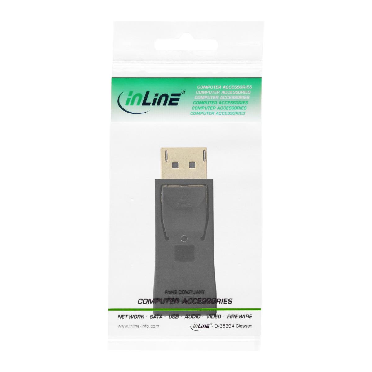 EU Product - - DisplayPort Adapter, DisplayPort Stecker auf HDMI Buchse, 4K2K, mit Audio, schwarz thumbnail