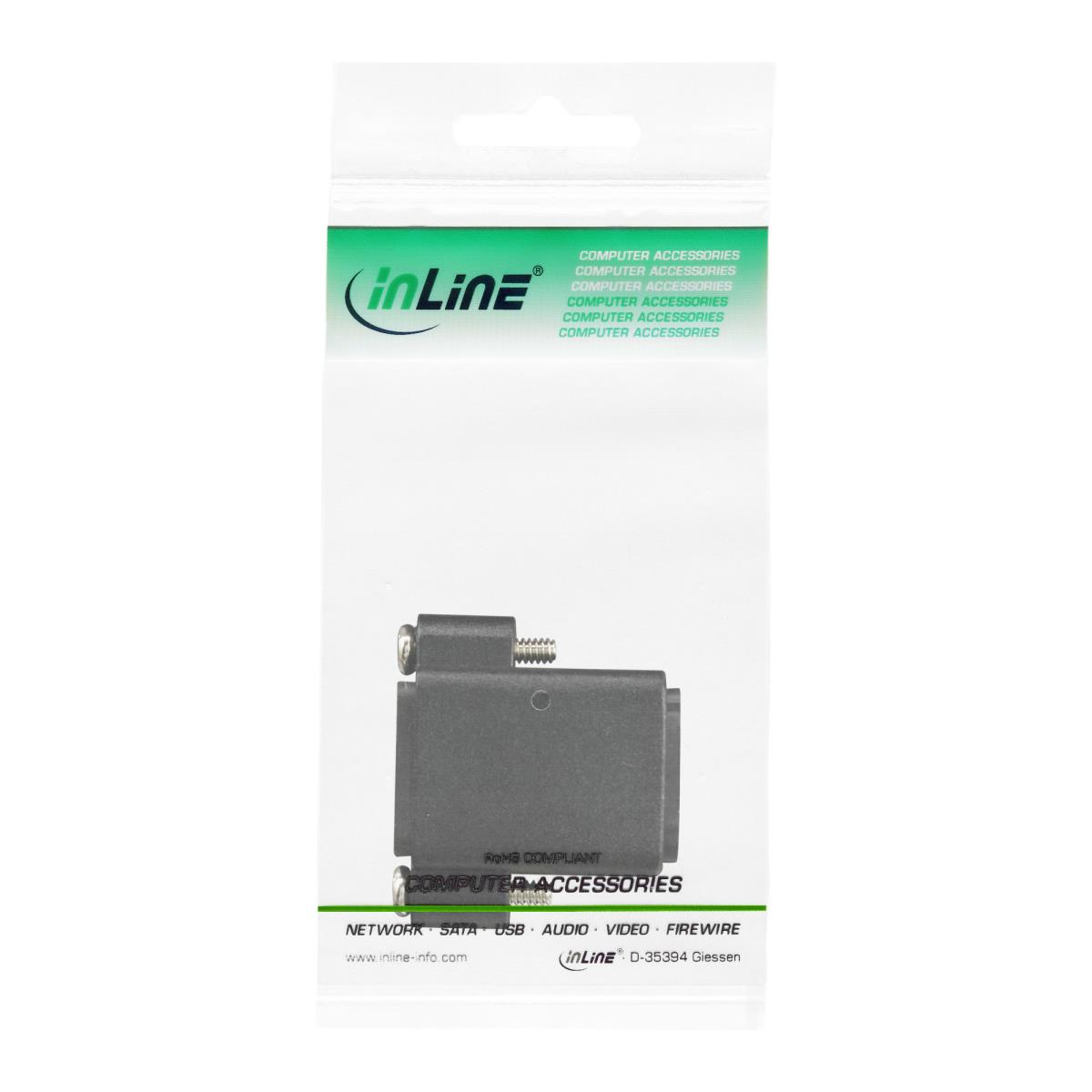 EU Product - - HDMI Adapter zum Einbau mit Gewinde, HDMI A Buchse/Buchse, vergoldete Kontakte thumbnail