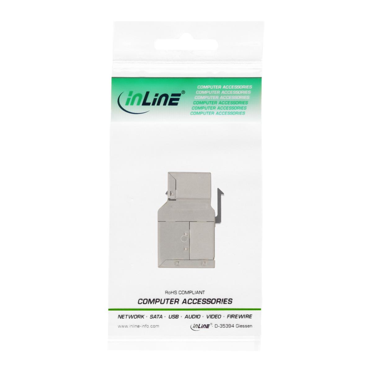 EU Product - - Keystone RJ45 Buchse / Buchse Einsatz, SNAP-In, Cat.6A STP thumbnail