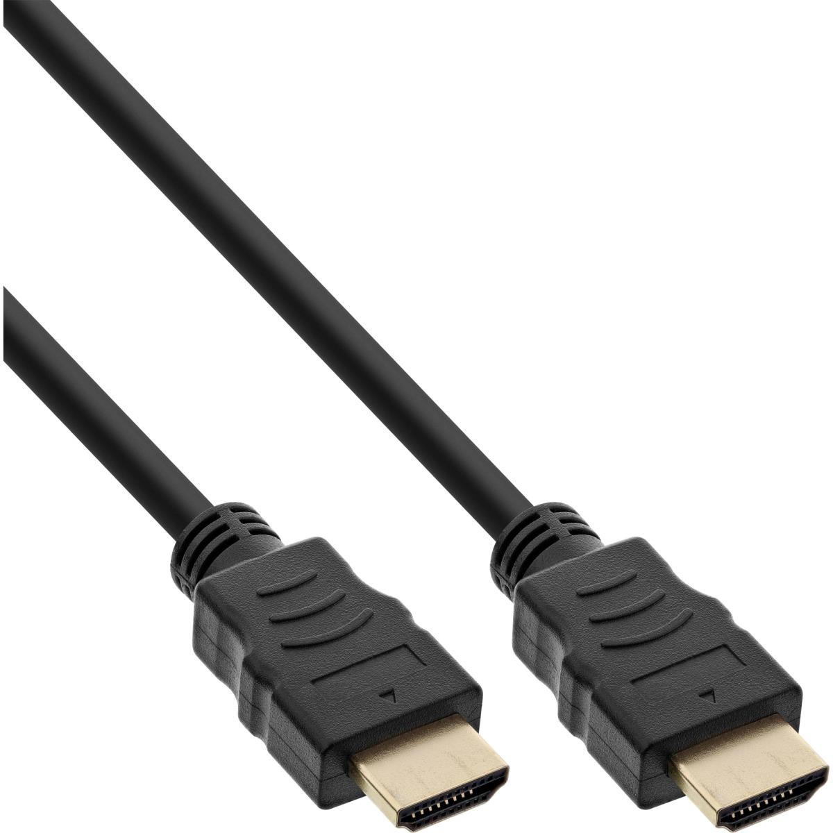EU Product - - HDMI Kabel, HDMI-High Speed mit Ethernet, Stecker / Stecker, schwarz / gold, 5m thumbnail