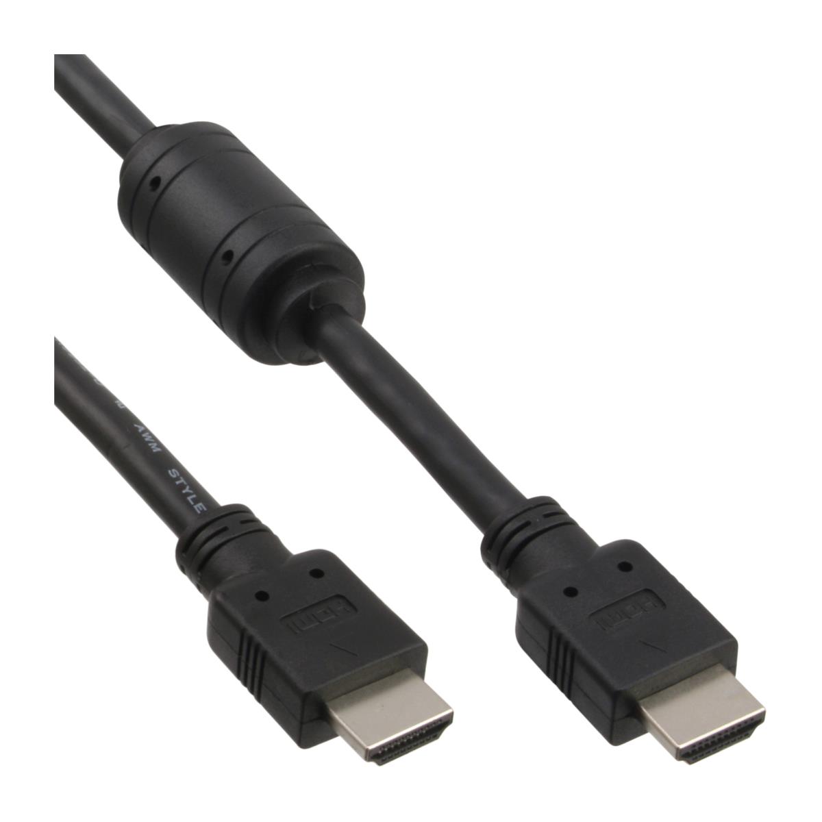 EU Product - - HDMI Kabel, HDMI-High Speed, Stecker / Stecker, schwarz, mit Ferrit, 5m thumbnail